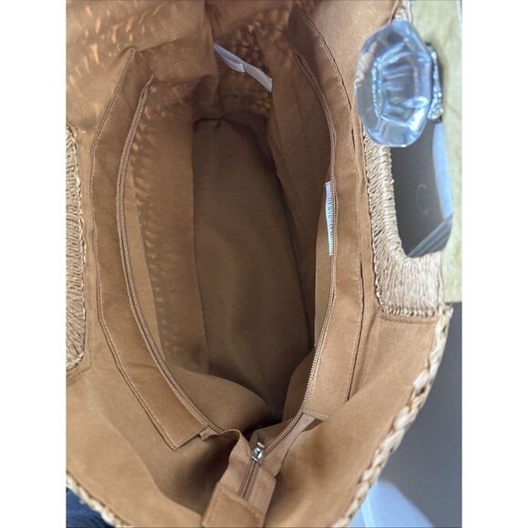 Brave+True Moonshine Bag Bohemian Summer Square Tote Brown NEW - Picture 6 of 7